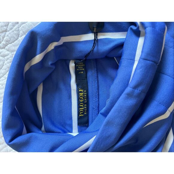 Polo Golf Ralph Lauren striped wicking long sleeve turtleneck size L - Picture 8 of 9